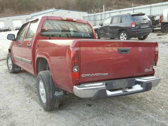 1GTDT136668127909 - 2006 GMC CANYON RED photo 3