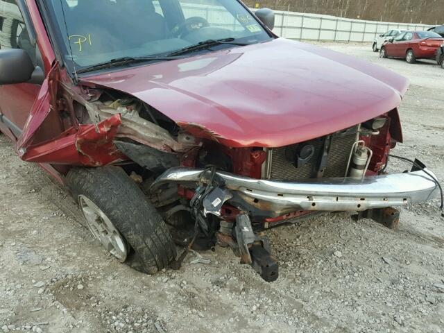 1GTDT136668127909 - 2006 GMC CANYON RED photo 9