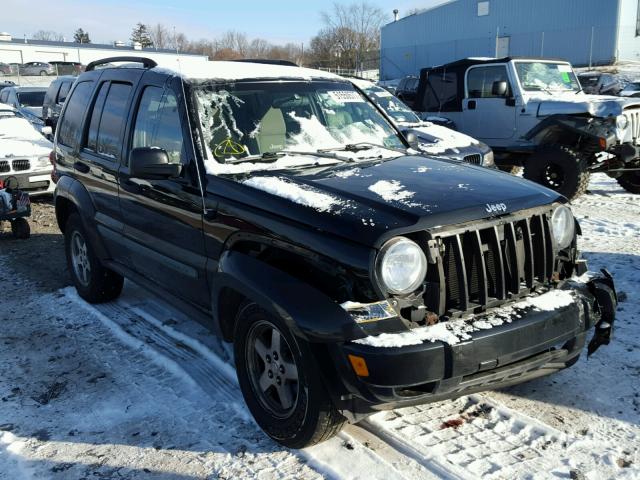 1J8GL38K55W669763 - 2005 JEEP LIBERTY RE 黑色 照片 1