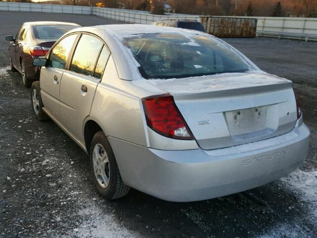 1G8AG52FX4Z208865 - 2004 SATURN ION LEVEL SILVER photo 3