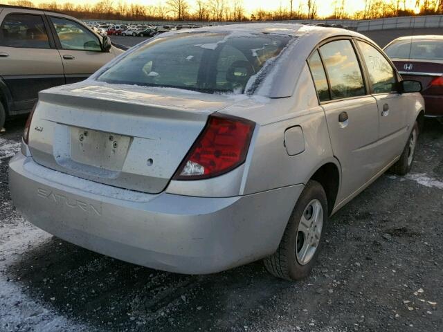 1G8AG52FX4Z208865 - 2004 SATURN ION LEVEL SILVER photo 4