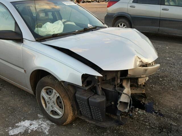 1G8AG52FX4Z208865 - 2004 SATURN ION LEVEL SILVER photo 9