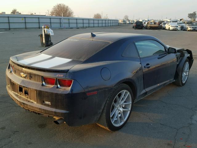 2G1FB1E37C9154026 - 2012 CHEVROLET CAMARO LT BLUE photo 4