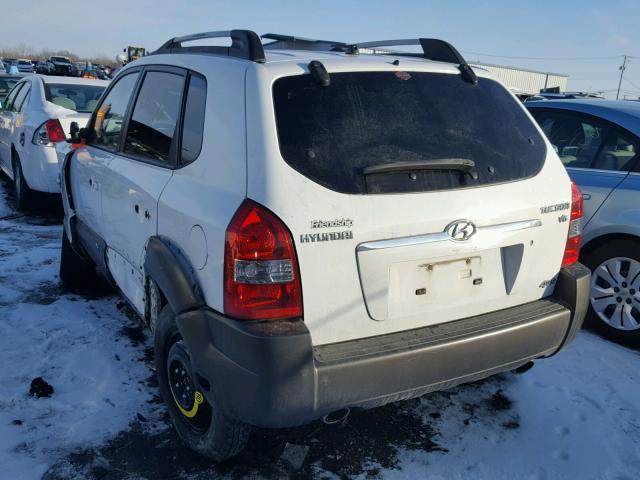 KM8JN72D75U078446 - 2005 HYUNDAI TUCSON GLS WHITE photo 3