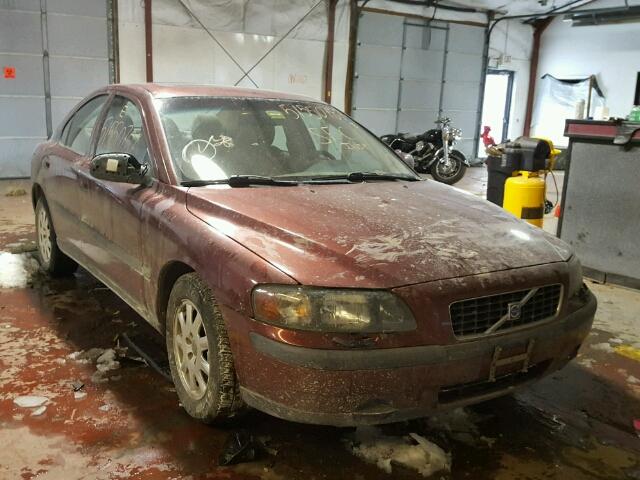 YV1RS61R812070203 - 2001 VOLVO S60 MAROON photo 1