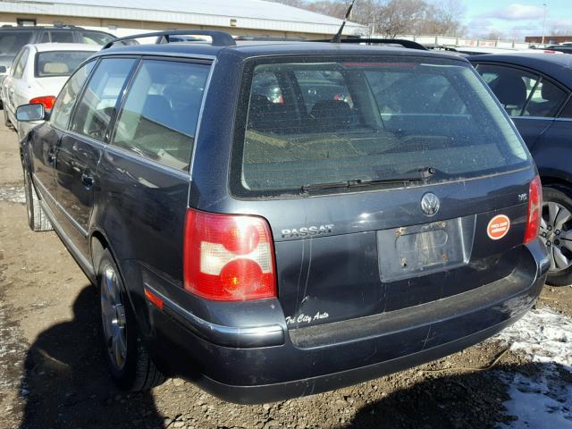 WVWWH63B32E370920 - 2002 VOLKSWAGEN PASSAT GLX GRAY photo 3