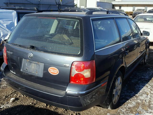 WVWWH63B32E370920 - 2002 VOLKSWAGEN PASSAT GLX GRAY photo 4