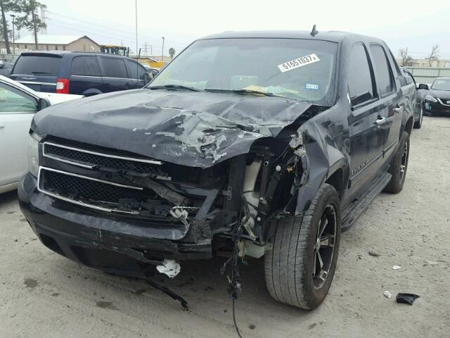 3GNEC12047G210694 - 2007 CHEVROLET AVALANCHE BLACK photo 2