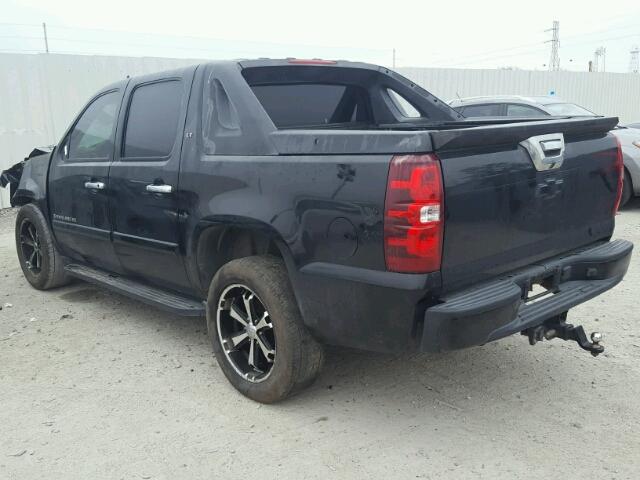 3GNEC12047G210694 - 2007 CHEVROLET AVALANCHE BLACK photo 3