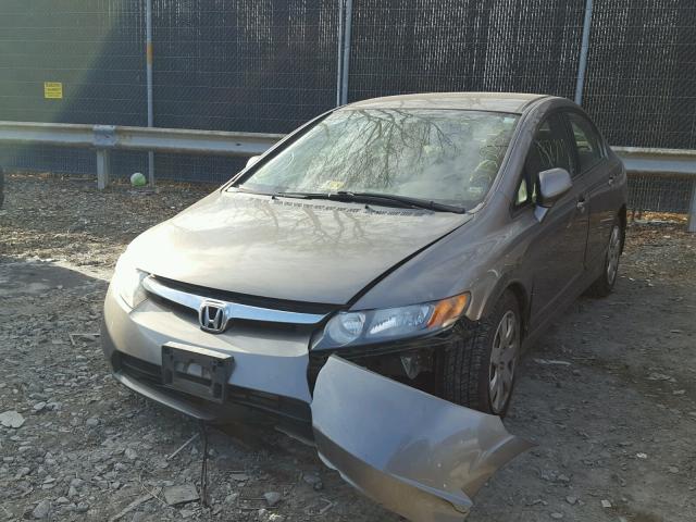 1HGFA16537L047436 - 2007 HONDA CIVIC LX CHARCOAL photo 2