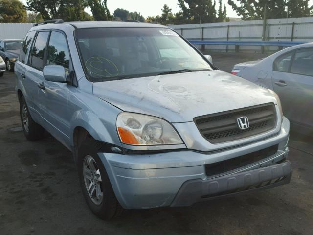 2HKYF18593H616763 - 2003 HONDA PILOT EXL TEAL photo 1