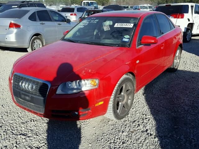 WAUDF78E87A208301 - 2007 AUDI A4 2.0T QU RED photo 2