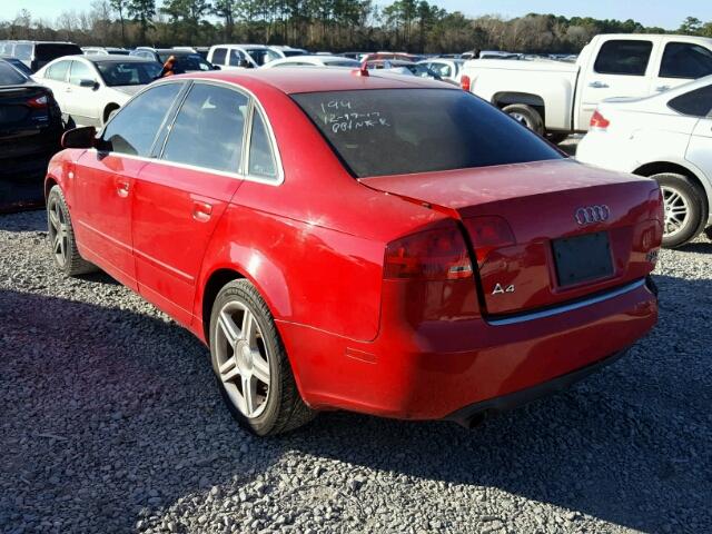 WAUDF78E87A208301 - 2007 AUDI A4 2.0T QU RED photo 3