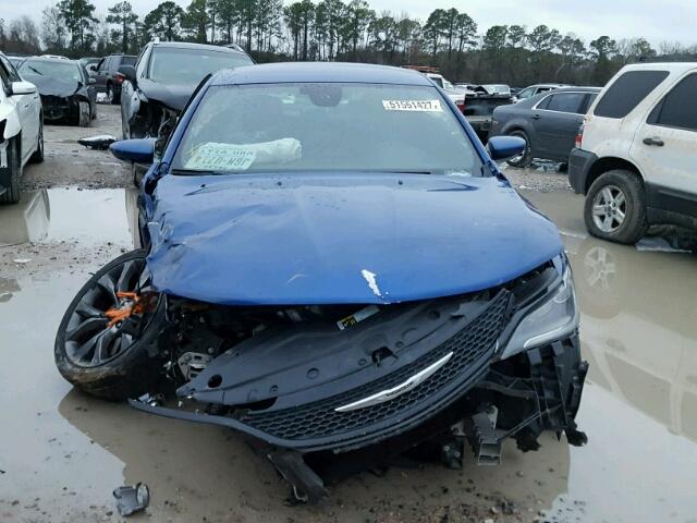 1C3CCCBB3FN546568 - 2015 CHRYSLER 200 S BLUE photo 10