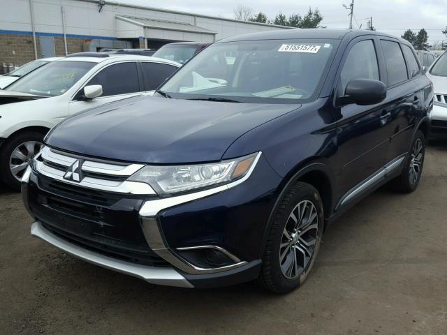 JA4AZ3A35GZ024721 - 2016 MITSUBISHI OUTLANDER BLUE photo 2