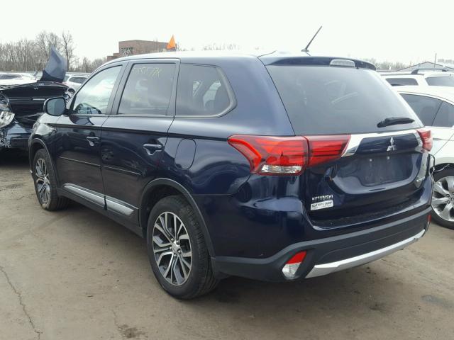 JA4AZ3A35GZ024721 - 2016 MITSUBISHI OUTLANDER BLUE photo 3