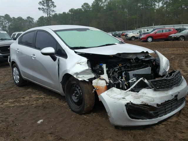 KNADM4A3XE6344541 - 2014 KIA RIO LX SILVER photo 1