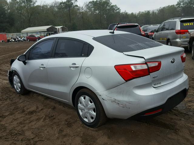 KNADM4A3XE6344541 - 2014 KIA RIO LX SILVER photo 3