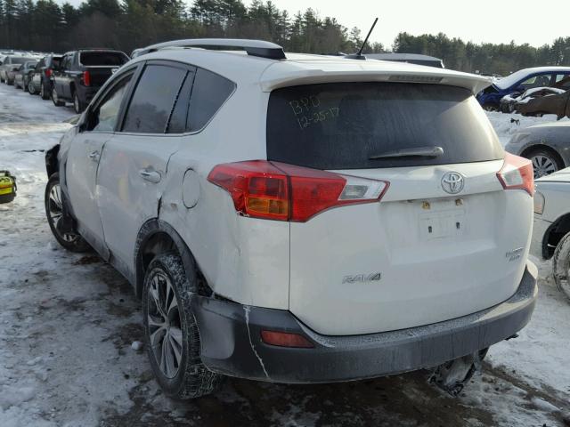 2T3DFREV3FW357640 - 2015 TOYOTA RAV4 LIMIT WHITE photo 3