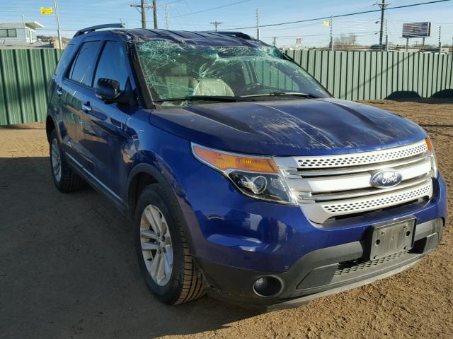 1FM5K8D87DGC70138 - 2013 FORD EXPLORER X BLUE photo 1