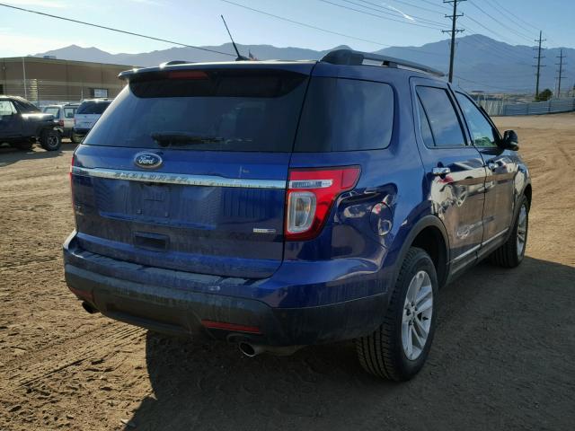1FM5K8D87DGC70138 - 2013 FORD EXPLORER X BLUE photo 4
