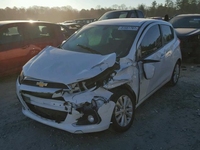 KL8CD6SA0HC751760 - 2017 CHEVROLET SPARK 1LT WHITE photo 2