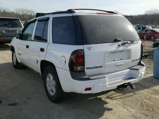 1GNDT13S822358957 - 2002 CHEVROLET TRAILBLAZE WHITE photo 3