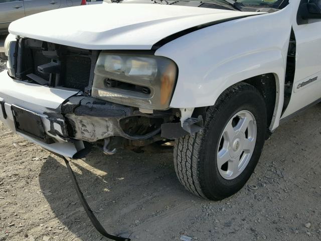 1GNDT13S822358957 - 2002 CHEVROLET TRAILBLAZE WHITE photo 9