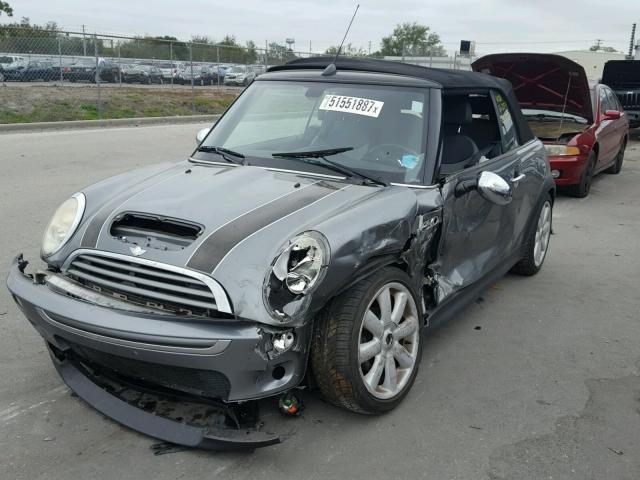 WMWRH33577TJ45129 - 2007 MINI COOPER S CHARCOAL photo 2