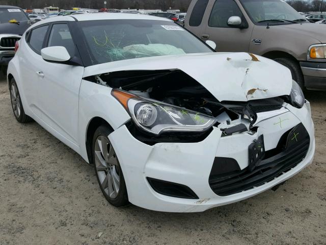 KMHTC6AD1GU270748 - 2016 HYUNDAI VELOSTER B WHITE photo 1