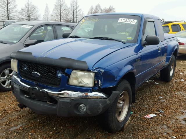 1FTZR15E71PB76401 - 2001 FORD RANGER SUP BLUE photo 2