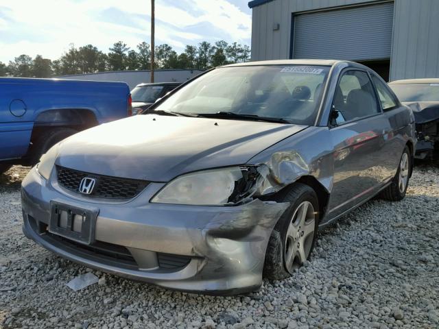 1HGEM21924L073590 - 2004 HONDA CIVIC EX GRAY photo 2