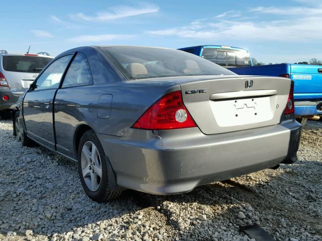 1HGEM21924L073590 - 2004 HONDA CIVIC EX GRAY photo 3