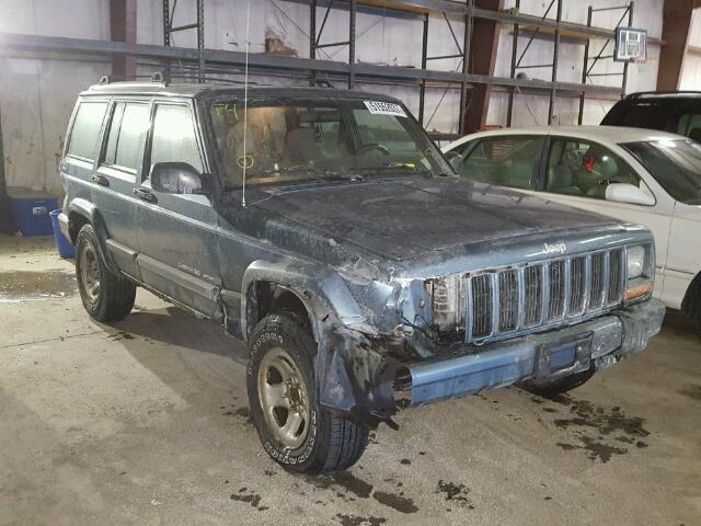 1J4FF68SXXL598022 - 1999 JEEP CHEROKEE S BLUE photo 1