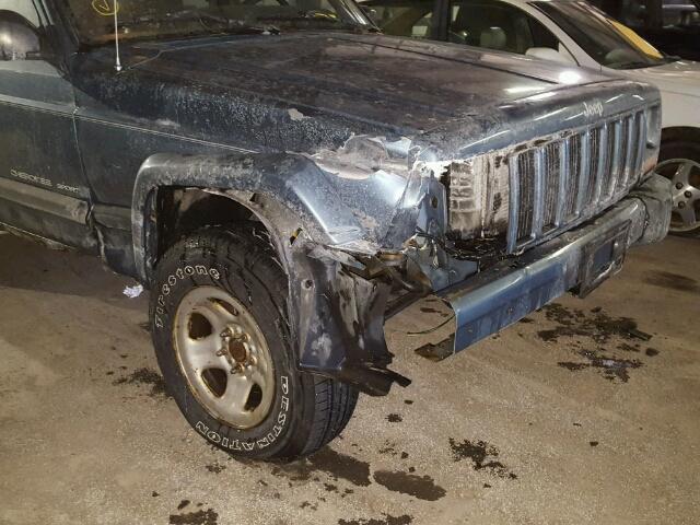 1J4FF68SXXL598022 - 1999 JEEP CHEROKEE S BLUE photo 9