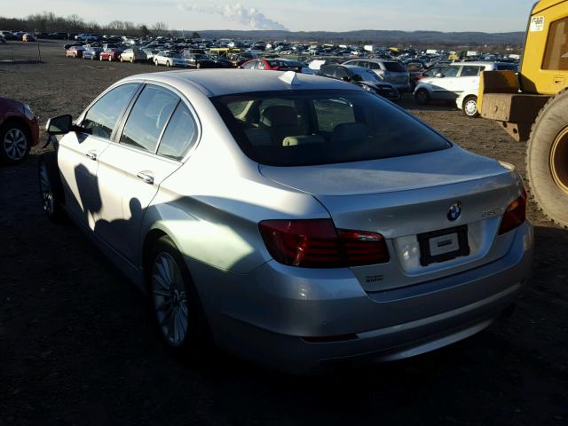 WBAFU7C50BC780451 - 2011 BMW 535 XI SILVER photo 3