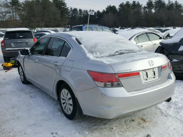 1HGCP2F37CA226395 - 2012 HONDA ACCORD LX GRAY photo 3