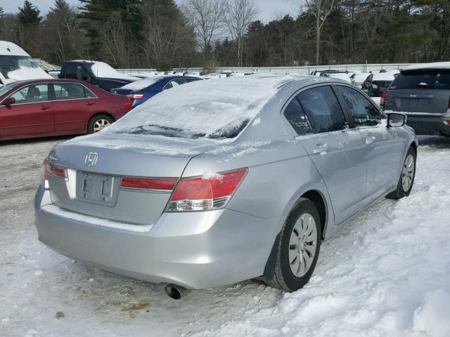 1HGCP2F37CA226395 - 2012 HONDA ACCORD LX GRAY photo 4