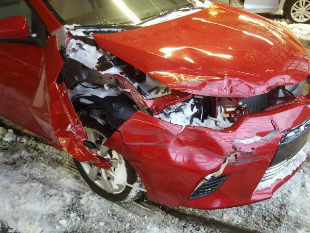 2T1BURHE3FC404040 - 2015 TOYOTA COROLLA L RED photo 9