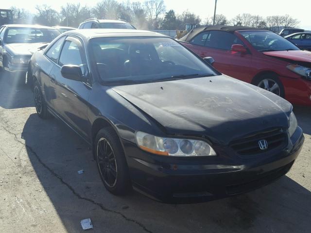 1HGCG31582A005370 - 2002 HONDA ACCORD EX BLACK photo 1