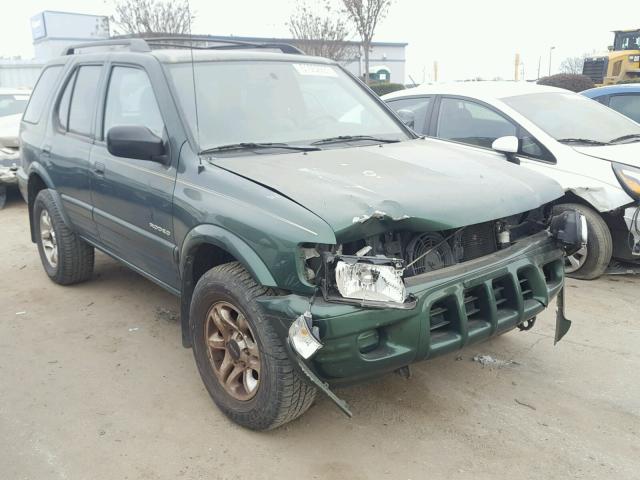 4S2CK58W324305991 - 2002 ISUZU RODEO S GREEN photo 1