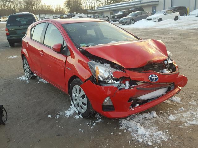 JTDKDTB38C1007718 - 2012 TOYOTA PRIUS C RED photo 1