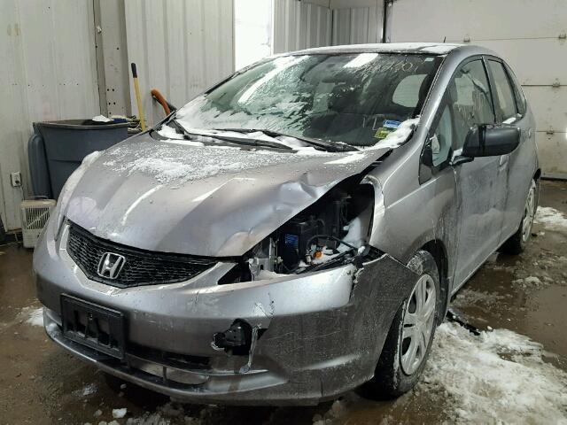 JHMGE88239S001695 - 2009 HONDA FIT SILVER photo 2