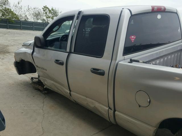 3D7HU18N32G163582 - 2002 DODGE RAM 1500 SILVER photo 10