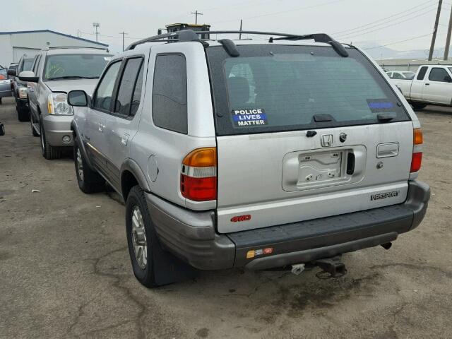 4S6DM58W0Y4405990 - 2000 HONDA PASSPORT E GRAY photo 3