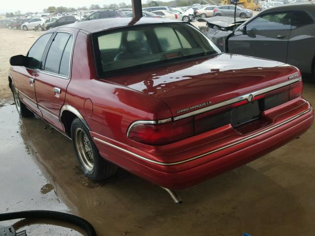 2MELM75W6VX702791 - 1997 MERCURY GRAND MARQ RED photo 3