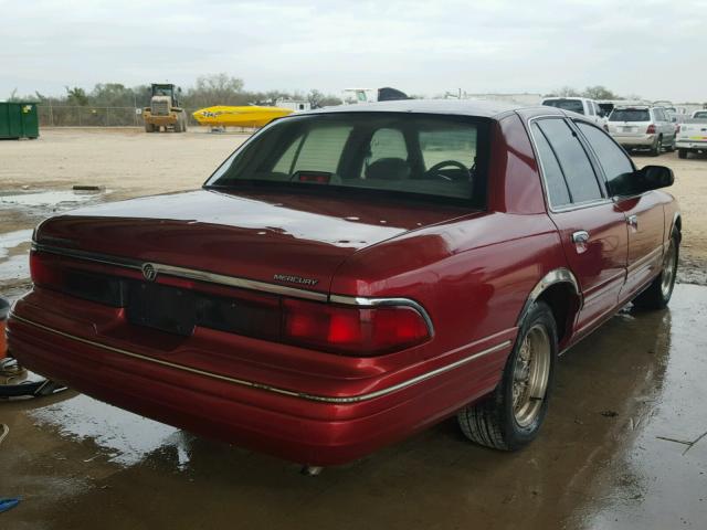 2MELM75W6VX702791 - 1997 MERCURY GRAND MARQ RED photo 4