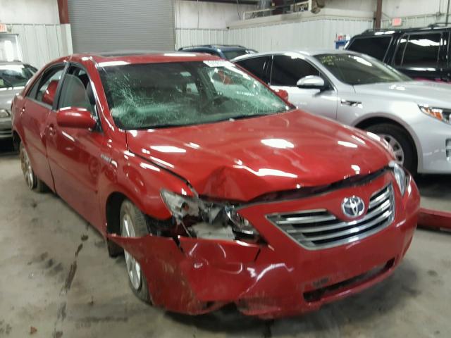 4T1BB46K99U101655 - 2009 TOYOTA CAMRY HYBR RED photo 1