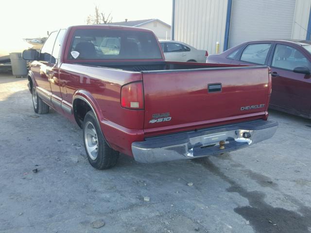 1GCCS19W4Y8239794 - 2000 CHEVROLET S TRUCK S1 RED photo 3