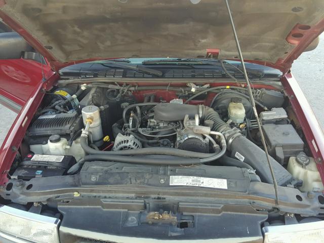 1GCCS19W4Y8239794 - 2000 CHEVROLET S TRUCK S1 RED photo 7